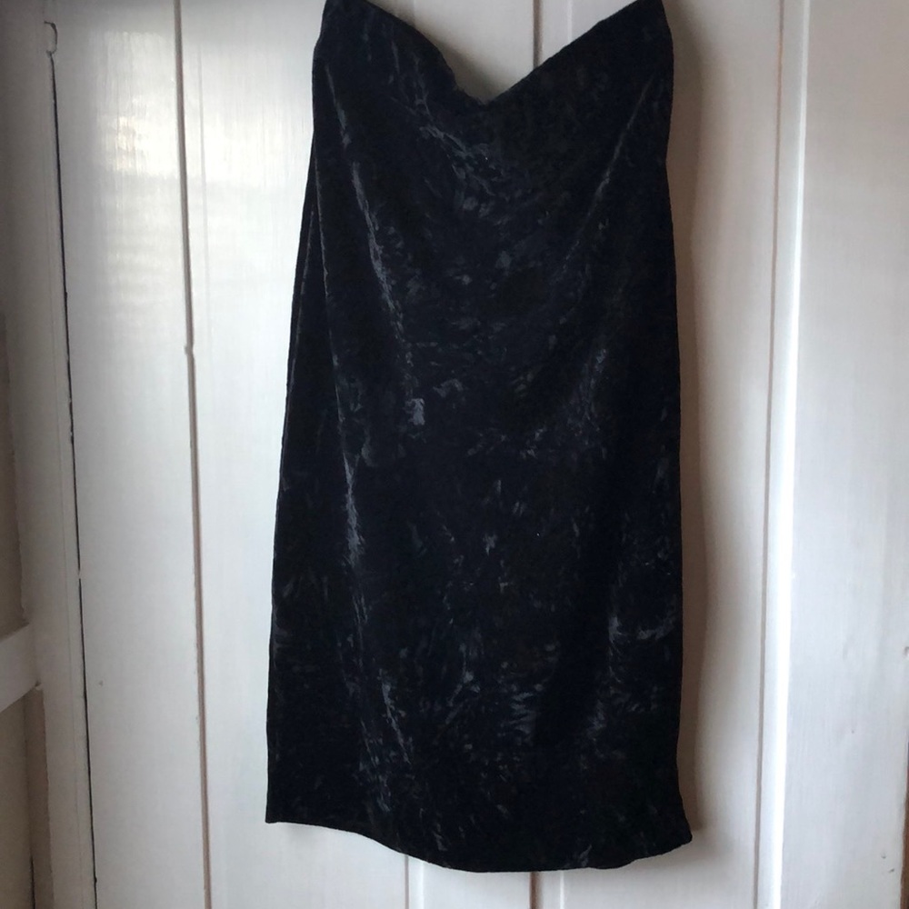 VELOUR pencil skirt